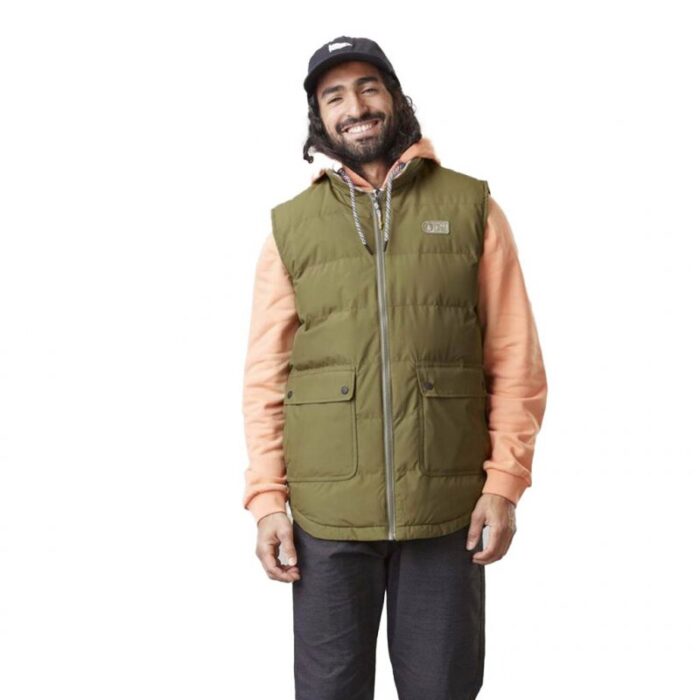 PICTURE RUSSELLO VEST JACKET ARMY GREEN - Image 3