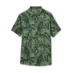 ROARK BLESS UP STRETCH SHIRT JUNGLE GREEN PRINT