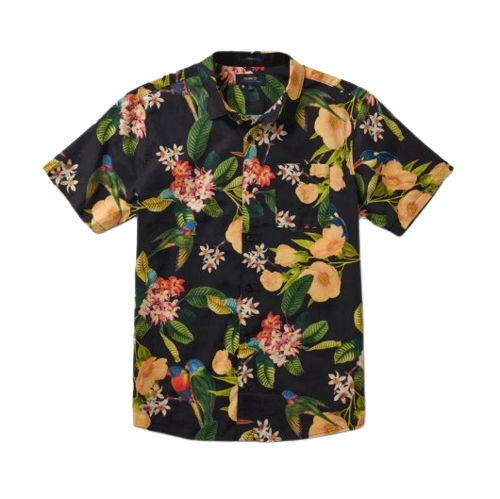 ROARK JOURNEY MANU FLORAL SHIRT BLACK - Image 1