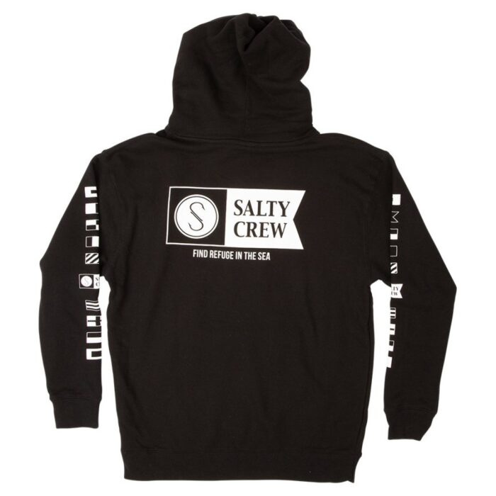 SALTY CREW ALPHA HOODIE BLACK - Image 2