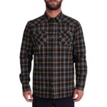 SALTY CREW HERDSMAN FLANNEL SHIRT BLACK