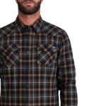 SALTY CREW HERDSMAN FLANNEL SHIRT BLACK - Image 3
