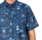SALTY CREW SEAFARER TECH SHIRT NAVY - Image 3