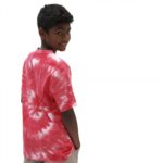 VANS BOYS BURST TIE DYE T-SHIRT CHILLI PEPPER TIE DYE - Image 2