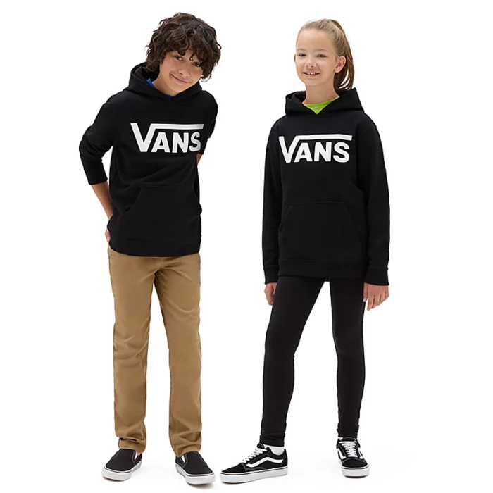 VANS BOYS CLASSIC HOODIE BLACK - Image 4