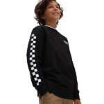 VANS BOYS EXPOSITION CHECK II CREW PULLOVER BLACK - Image 3