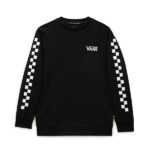 VANS BOYS EXPOSITION CHECK II CREW PULLOVER BLACK - Image 4