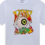 VANS BOYS EYEBALLIE T-SHIRT WHITE - Image 3