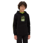 VANS BOYS NEON FLAMES HOODIE BLACK