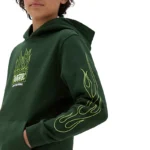 VANS BOYS NEON FLAMES HOODIE MOUNTAIN VIEW - Image 3