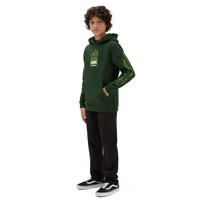VANS BOYS NEON FLAMES HOODIE MOUNTAIN VIEW - Image 5