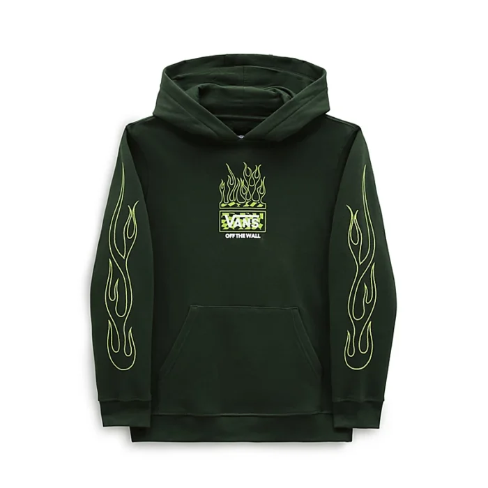 VANS BOYS NEON FLAMES HOODIE MOUNTAIN VIEW - Image 6