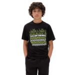 VANS BOYS NEON FLAMES T-SHIRT BLACK