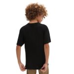 VANS BOYS REFLECTIVE CHECKERBOARD FLAME T-SHIRT BLACK - Image 2