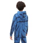 VANS BOYS TIE DYE PULLOVER HOODIE BLUE - Image 3