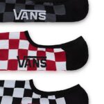 VANS CLASSIC SUPER NO SHOW 3 PAIR PK SOCKS WHITE BLACK - Image 3
