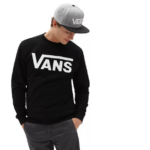 VANS CLASSIC CREW SWEATER BLACK WHITE