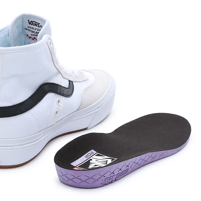 VANS CROCKET HIGH SHOES WHITE BLACK GUM - Image 4