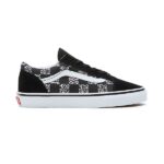 VANS JUNIOR OLD SKOOL SHOES ZEBRA DAZE BLACK