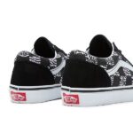 VANS JUNIOR OLD SKOOL SHOES ZEBRA DAZE BLACK - Image 4