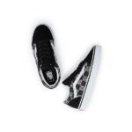 VANS JUNIOR OLD SKOOL SHOES ZEBRA DAZE BLACK - Image 5