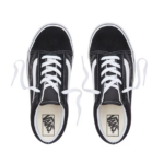 VANS KIDS OLD SKOOL SHOES BLACK TRUE WHITE - Image 5