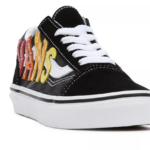VANS KIDS OLD SKOOL SHOES FLAME LOGO REPEAT BLACK - Image 4