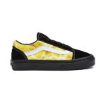 VANS KIDS OLD SKOOL SHOES GLOW LIGHTNING BLACK YELLOW