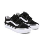 VANS KIDS OLD SKOOL V SHOES BLACK TRUE WHITE - Image 8