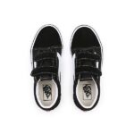 VANS KIDS OLD SKOOL V SHOES BLACK TRUE WHITE - Image 7