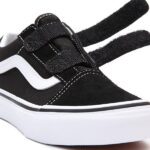 VANS KIDS OLD SKOOL V SHOES BLACK TRUE WHITE - Image 2