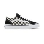 VANS KIDS OLD SKOOL PRIMARY CHECK BLACK WHITE