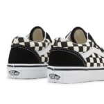 VANS KIDS OLD SKOOL PRIMARY CHECK BLACK WHITE - Image 5