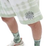 VANS PEACE OF MIND LOOSE FLEECE SHORT CELADON GREEN TIE DYE - Image 2