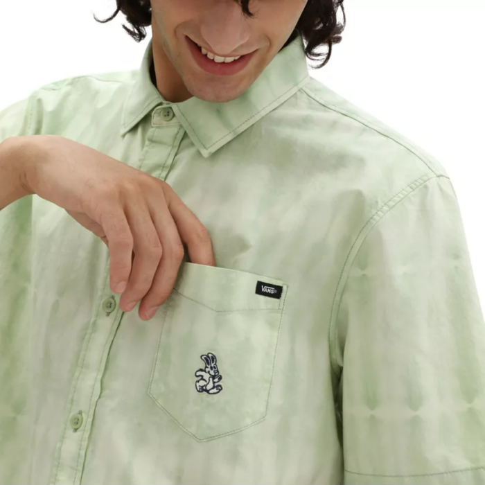 VANS PIECE OF MIND SHIRT CELADON GREEN TIE DYE - Image 3