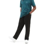 VANS RANGE BAGGY TAPERED ELASTIC WAIST TROUSERS BLACK