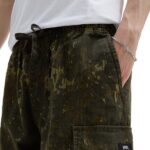 VANS RANGE CARGO BAGGY TAPERED ELASTIC TROUSERS GRAPE LEAF LODE - Image 3
