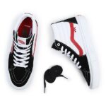 VANS SK8-HI SHOES BLACK WHITE - Image 6