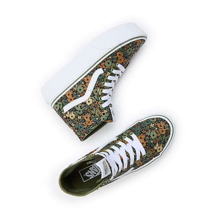 VANS SK8-HI TAPERED SHOES CAMO FLORAL LODEN GREEN - Image 4