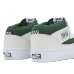 VANS SKATE HALF CAB SHOES WHITE GREEN - Image 3