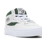VANS SKATE HALF CAB SHOES WHITE GREEN - Image 4