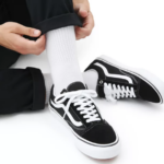 VANS SKATE OLD SKOOL SHOES BLACK WHITE - Image 9