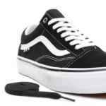 VANS SKATE OLD SKOOL SHOES BLACK WHITE - Image 7