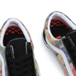 VANS SKATE OLD SKOOL SHOES TIE DYE TERRY BLACK MULTI - Image 10
