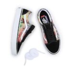 VANS SKATE OLD SKOOL SHOES TIE DYE TERRY BLACK MULTI - Image 3