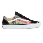 VANS SKATE OLD SKOOL SHOES TIE DYE TERRY BLACK MULTI