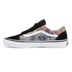 VANS SKATE OLD SKOOL SHOES TIE DYE TERRY BLACK MULTI - Image 5