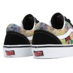VANS SKATE OLD SKOOL SHOES TIE DYE TERRY BLACK MULTI - Image 7