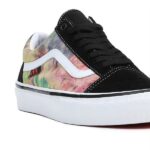 VANS SKATE OLD SKOOL SHOES TIE DYE TERRY BLACK MULTI - Image 8
