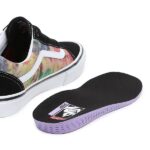 VANS SKATE OLD SKOOL SHOES TIE DYE TERRY BLACK MULTI - Image 9